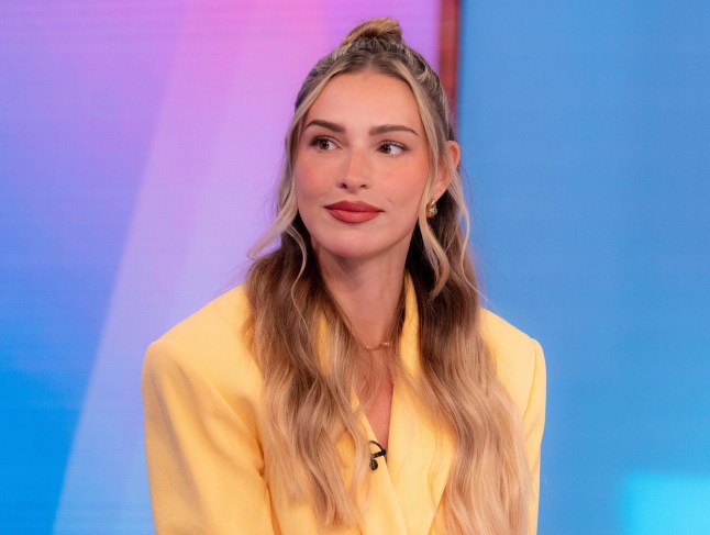 Editorial use only Mandatory Credit: Photo by Ken McKay/ITV/Shutterstock (15182314p) Zara McDermott 'Loose Women' TV show, London, UK - 06 Mar 2025
