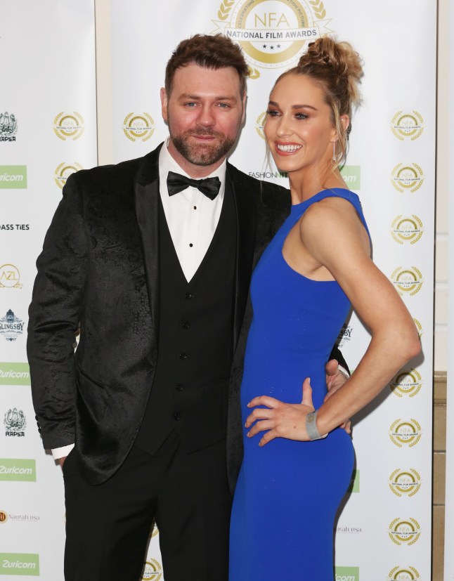 March 27, 2019 - London, United Kingdom - Brian McFadden and Danielle Parkinson attend the National Film Awards 2019 at Porchester Hall in London (Credit Image: ? Brett Cove/SOPA Images via ZUMA Wire)