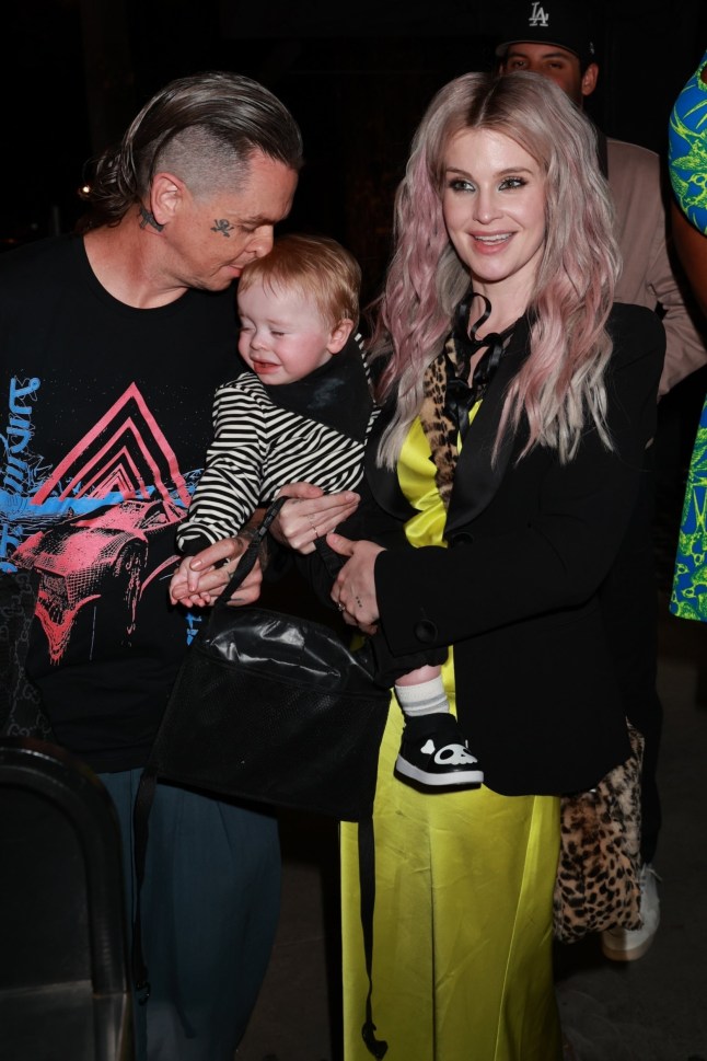 West Hollywood, CA - Kelly Osbourne and Sid Wilson show off their young family at Craig's in West Hollywood Pictured: Kelly Osbourne, Sid Wilson BACKGRID USA 29 APRIL 2024 BYLINE MUST READ: affinitypicture / BACKGRID USA: +1 310 798 9111 / usasales@backgrid.com UK: +44 208 344 2007 / uksales@backgrid.com *UK Clients - Pictures Containing Children Please Pixelate Face Prior To Publication*