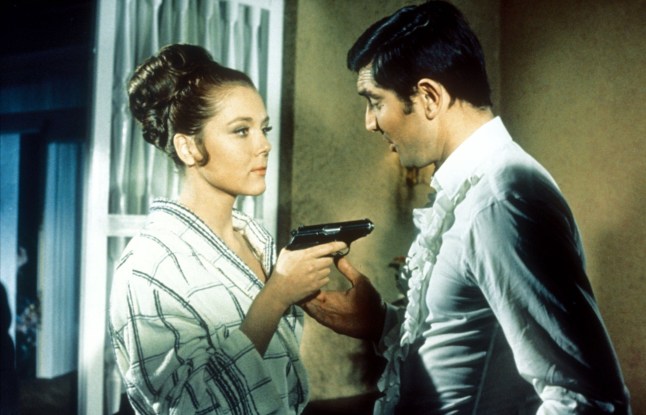 Diana Rigg, George Lazenby in On Her Majesty's Secret Service