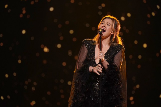THE VOICE -- "Live Finale Part B" Episode 2715B -- Pictured: Kelly Clarkson -- (Photo by: Tyler Golden/NBC via Getty Images)