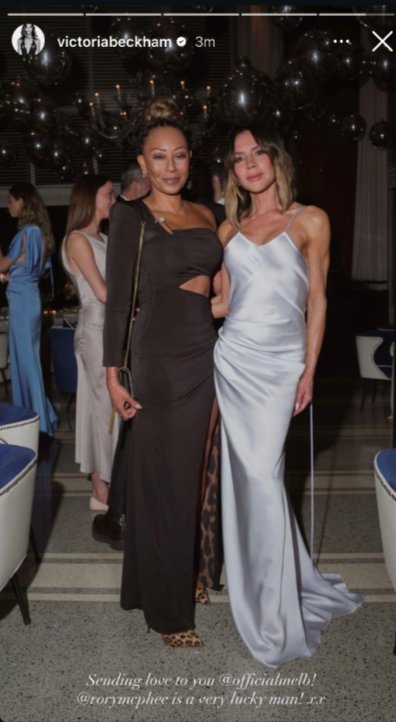Victoria Beckham shares sweet message with Mel B after missing former Spice Girl's wedding