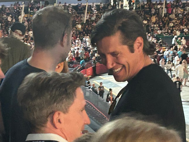 Oasis Concert - Cardiff Vernon Kay and Rob Brydon