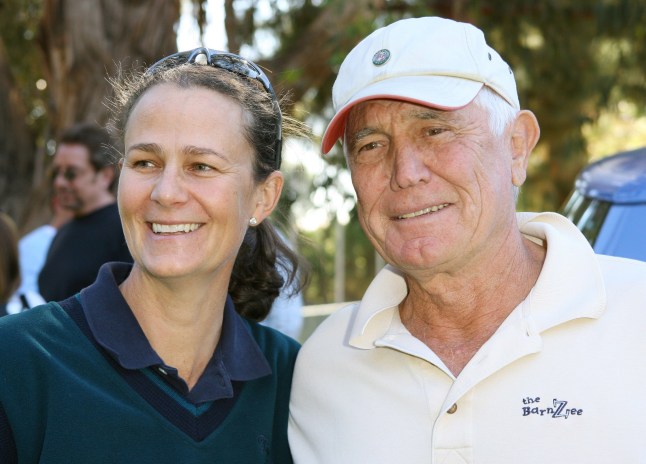 Pam Shriver and George Lazenby