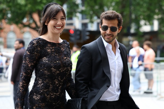 Model Daisy Lowe arrives for the wedding of Spice Girl Melanie Brown, Mel B, to fiance hairdresser Rory McPhee at St Paul's Cathedral, London. Picture date: Saturday July 5, 2025. PA Photo. Photo credit should read: Toby Shepheard/PA Wire