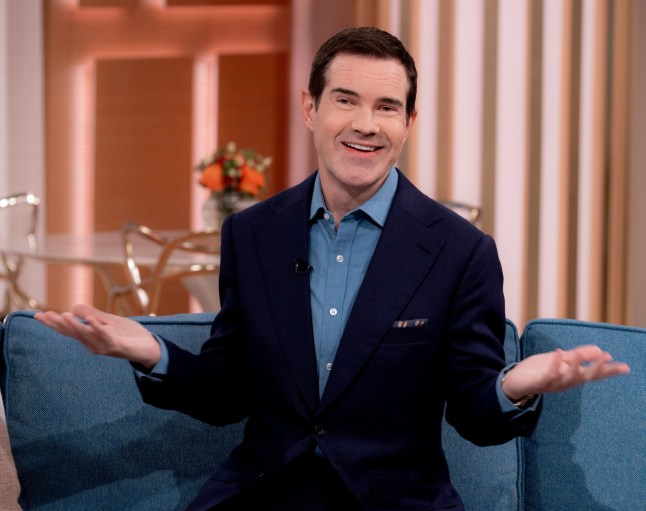 Editorial use only Mandatory Credit: Photo by Ken McKay/ITV/Shutterstock (14460786bm) Jimmy Carr 'This Morning' TV show, London, UK - 03 May 2024