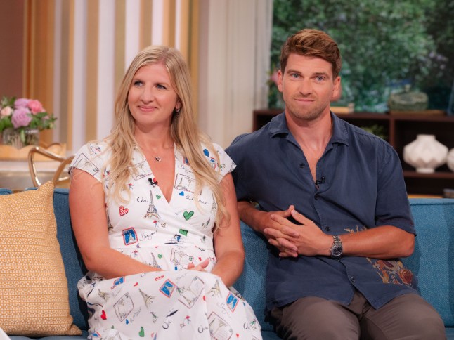 Editorial use only Mandatory Credit: Photo by Ken McKay/ITV/Shutterstock (15441115aa) Rebecca Adlington, Andy Parsons 'This Morning' TV show, London, UK - 14 Aug 2025