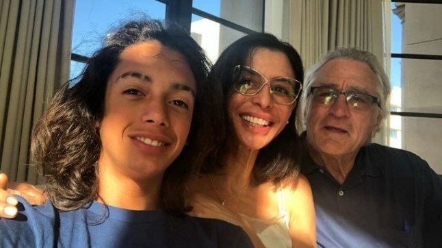 ROBERT De Niro's grandson Leandro De Niro Rodriguez with mother Drena