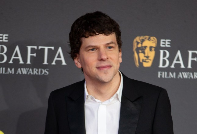 Mandatory Credit: Photo by Ben Perry/Shutterstock (15151214kg) Jesse Eisenberg 78th British Academy Film Awards, Arrivals, Royal Festival Hall, London, UK - 16 Feb 2025