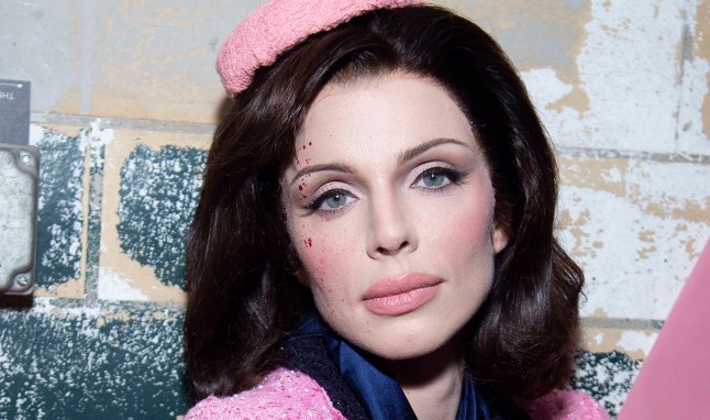 Julia Fox attends 'The Cursed Amulet' Halloween party dressed as Jackie Kennedy in her pink tweed suit and pillbox hat from the day JFK was assassinated