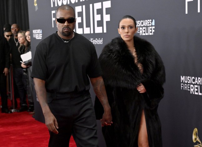 Mandatory Credit: Photo by Jim Ruymen/UPI/Shutterstock (15130428cu) Kanye West and Bianca Censori arrive for the 67th Annual Grammy Awards at Crypto.com Arena in Los Angeles on February 2, 2025. The awards ceremony will honor the best recordings, compositions, and artists from September 16, 2023, to August 30. 2024, as chosen by the members of the Recording Academy. Grammy Awards 2025, Los Angeles, Ca - 02 Feb 2025