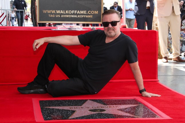 Mandatory Credit: Photo by Matt Baron/BEI/Shutterstock (15330422bp) Ricky Gervais Ricky Gervais to be Honored with a star on the Hollywood Walk of Fame, Los Angeles, California, USA - 30 May 2025