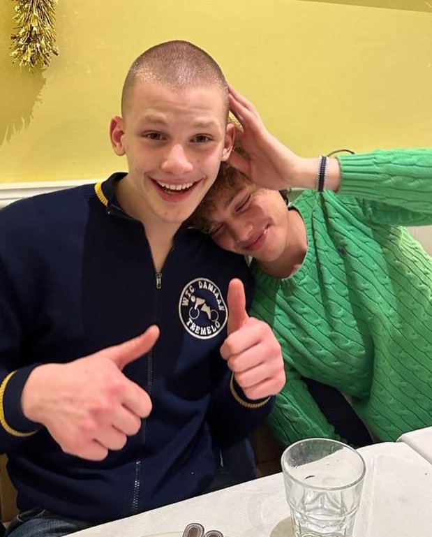 Bobby and Freddy Brazier share an Instagram selfie