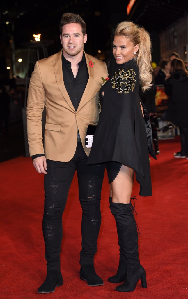 LONDON, ENGLAND - NOVEMBER 05: Kieran Hayler and Katie Price attend The Hunger Games: Mockingjay Part 2 - UK Premiere at Odeon Leicester Square on November 5, 2015 in London, England. (Photo by Karwai Tang/WireImage)