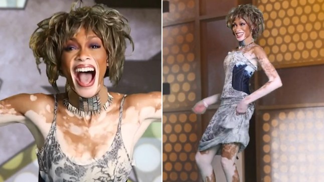 Music Video-Whitney Houston fans SLAM Winnie Harlow apart for 'turning her pain into a Halloween costume'