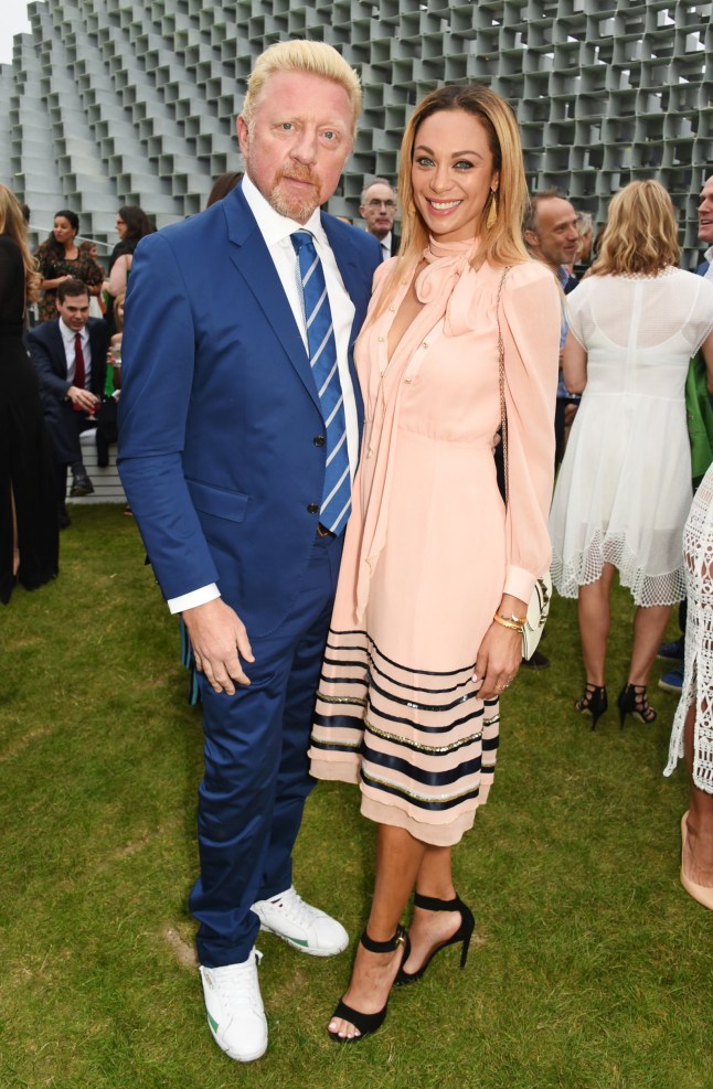 LONDON, ENGLAND - JULY 06: Boris Becker (L) and Lilly Becker attend The Serpentine Summer Party co-hosted by Tommy Hilfiger on July 6, 2016 in London, England. (Photo by David M. Benett/Dave Benett/Getty Images )