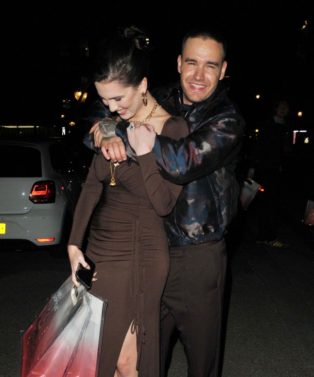 Mandatory Credit: Photo by Can Nguyen/Shutterstock (12578053bu) Maya Henry and Liam Payne British Vogue x Self-Portrait event, Maine, London, UK - 28 Oct 2021