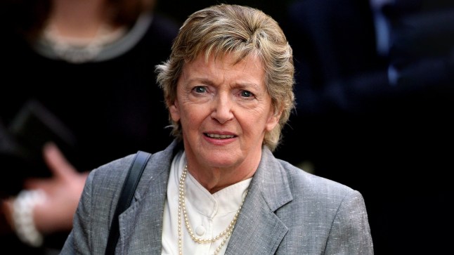 LONDON, ENGLAND - APRIL 24: Lady Jill Freud arrives at church at the funeral of Sir Clement Freud on April 24, 2009 in London, England. The broadcaster, writer and former Liberal MP, Sir Clement Freud passed away at his London home on April 15, 2009. Todayy would have been his 85th birthday. (Photo by Dan Kitwood/Getty Images)